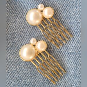 Lelet NY allison pearl hair combs